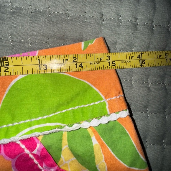 Lilly Pulitzer Fruit Print Orange Cherries Bananas A-Line Skort Sz 4 VGUC - Picture 5 of 10